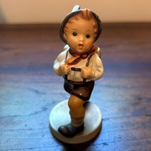 Vintage Hummel Boy with Backpack Figurine